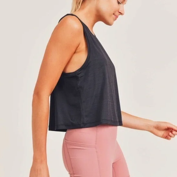 Mono B Tank Top Racerback Flowy Muscle Tee NWT - Picture 3 of 6